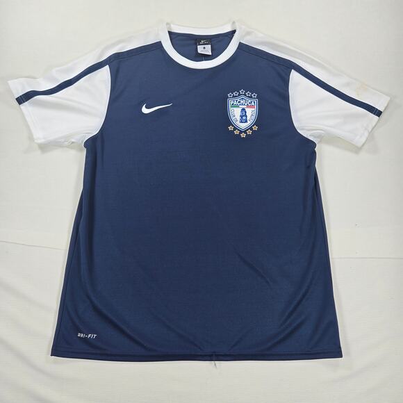 NWT Vintage 2009 Nike Pachuca Blue Short Sleeve Soccer Jersey Men's‎ Size Large - Picture 1 of 10